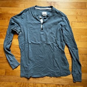 rag & bone men's henley pale blue Small
